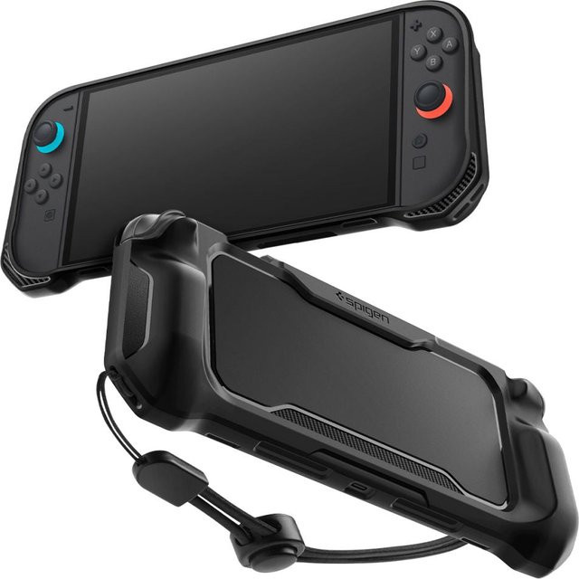 Spigen Rugged Armor Schutzhülle für Nintendo Switch 2 in Schwarz - Bild 1