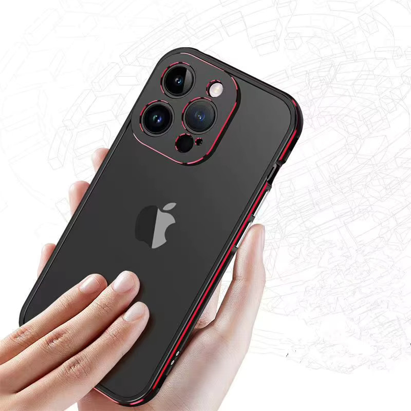 Stoßfeste Aluminium-Schutzhülle mit Schraubmetallrahmen und Kameraschutz für iPhone 12 bis iPhone 17 Pro Max in Schwarz oder Blau - Bild 2