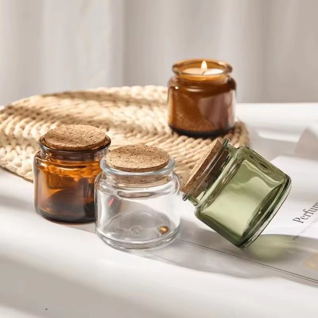 Transparente Glasflaschen mit Korkstopfen für DIY-Geschenke und Dekoration, 100 ml und 200 ml - Bild 1