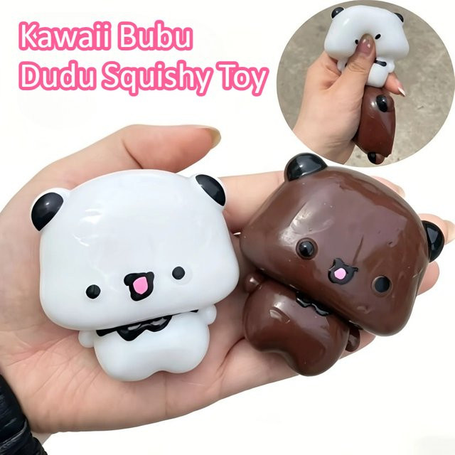 Yier Kawaii Bubu Dudu Squishy, Panda Squishy, weiß - Bild 1