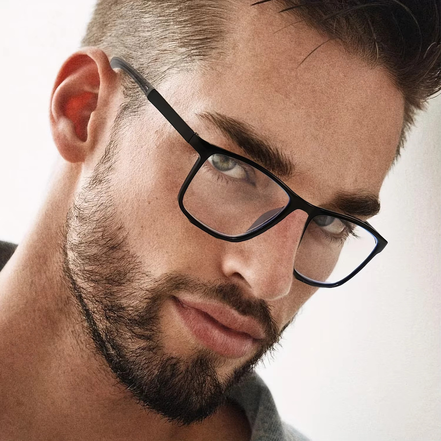 MDOD Lesebrille, Vollrand, rechteckig, Kunststoff, Unisex - Bild 2