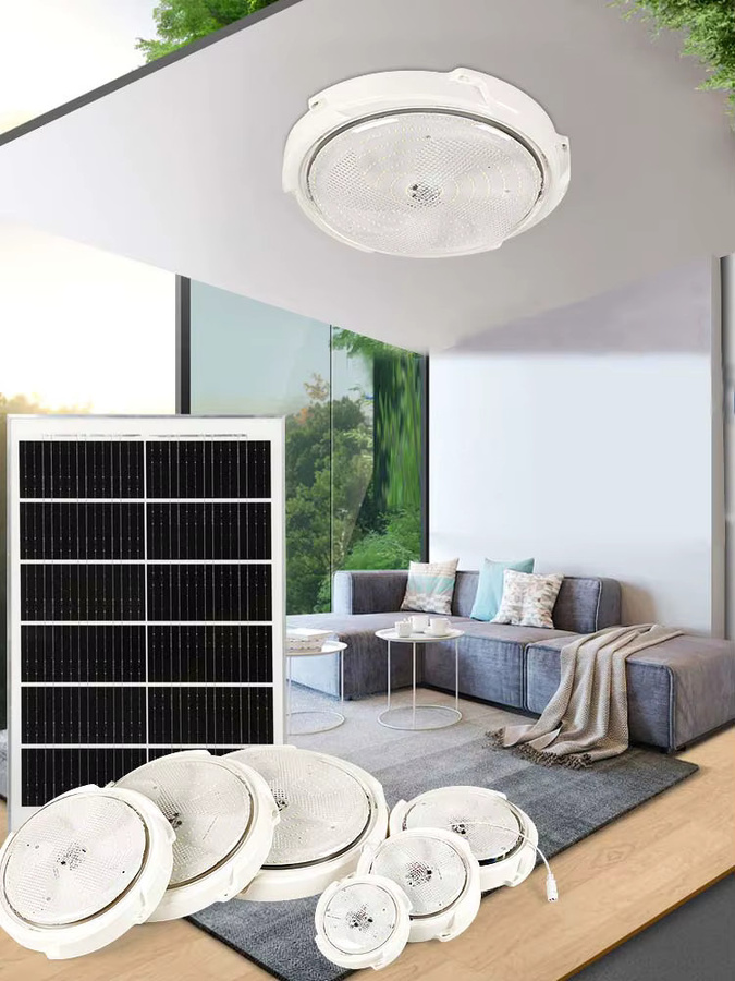 VENUSWING LED-Solar-Deckenleuchte in Weiß mit Fernbedienung und RGB-Funktion für Garten und Außenbereich - Bild 6