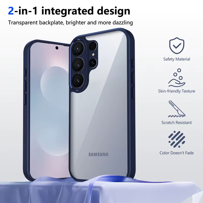 Transparente Matte Acryl Schutzhülle für Samsung Galaxy S26 S25 S24 S23 S22 Ultra S21 FE und weitere Modelle - Bild 2