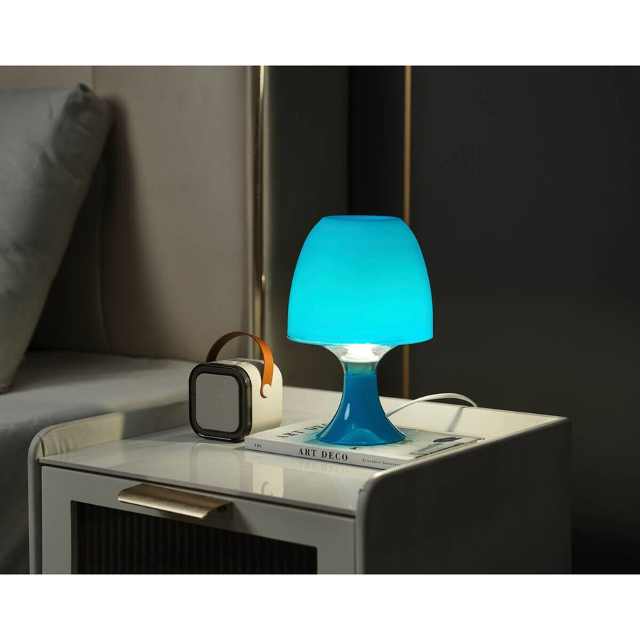 POCOline Tischleuchte Sveta in Blau aus Kunststoff mit E14 Fassung, Höhe: 24 cm - Bild 2