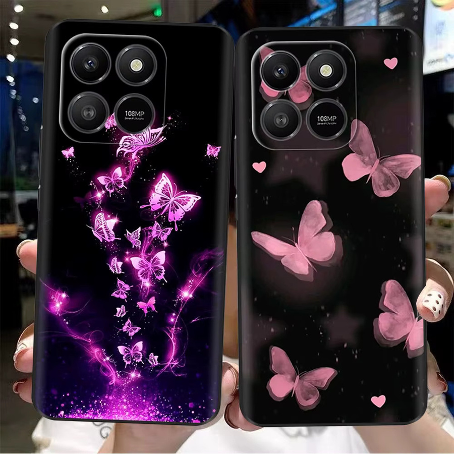 Silikon Handyhülle mit Dinosaurier Cartoon Design für Honor 400 Smart 5G und Honor X7D 4G 5G, Multicolor - Bild 1