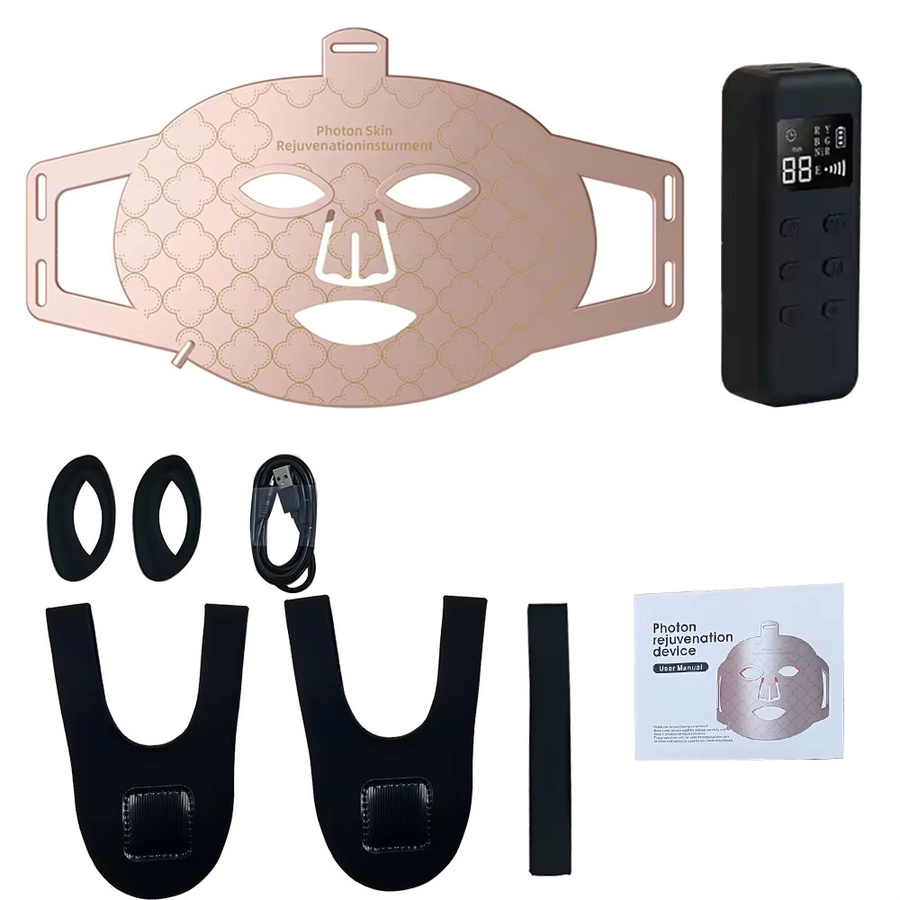 vilnason LED Gesichtsmaske Rotlichttherapie, Unisex - Bild 4