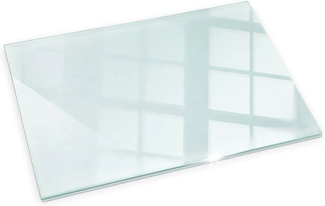 Tulup Kamin Glasplatte Bodenplatte aus Glas Transparent B: 100 cm, T: 70 cm - Bild 1