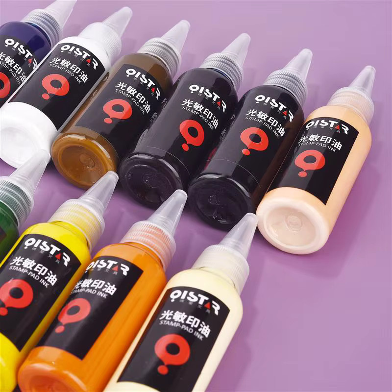 Nachfülltinte für Stempelkissen, lichtempfindliche Ölfärbung für Siegelstempel, 50 ml - Bild 3