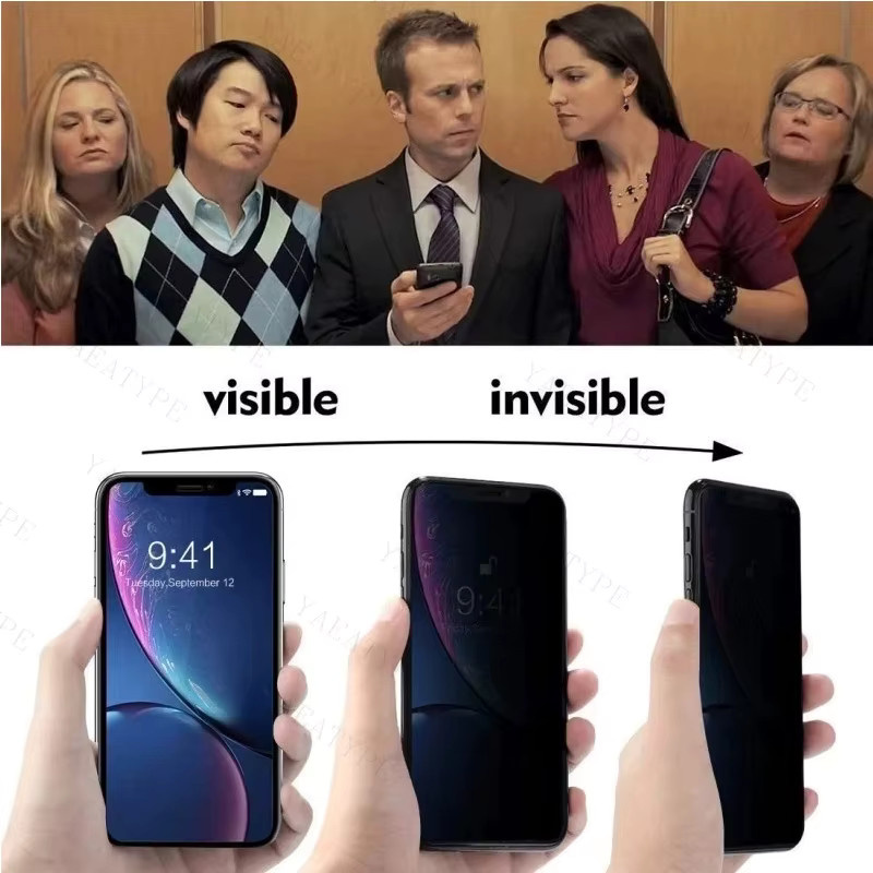 3er-Set Hydrogel Privatsphäre-Displayschutzfolie für iPhone 11 12 13 14 15 Pro Max XS XR X 7 8 Plus in Transparent - Bild 4