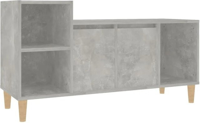 vidaXL TV-Schrank in Betongrau aus Holzwerkstoff B/T/H: 100 x 35 x 55 cm - Bild 1