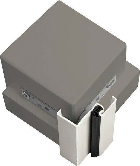 EcoStar Eckzarge MW 0 Lichtgrau B: 75 cm, H: 200 cm, DIN L u. R - Bild 1
