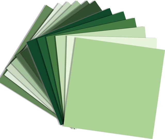 24 Stück Bastelpapier für St. Patrick's Day und Frühling, Grün, B: 30 cm x B: 30 cm - Bild 1