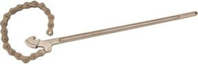 KS Tools BRONZEplus Kettenrohrzange aus Aluminiumbronze in Silber, Ø max. 150 mm, leichte Ausführung - Bild 1