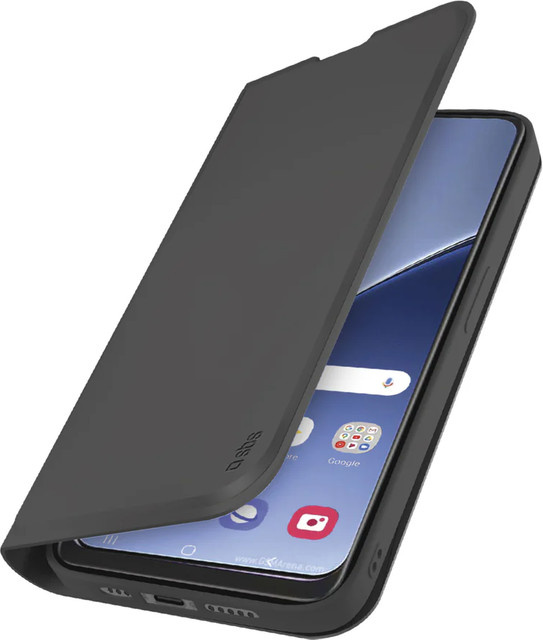 Xiaomi 15 Pro Klapphülle mit Ständer und Soft-Touch-Oberfläche in Schwarz - Bild 1