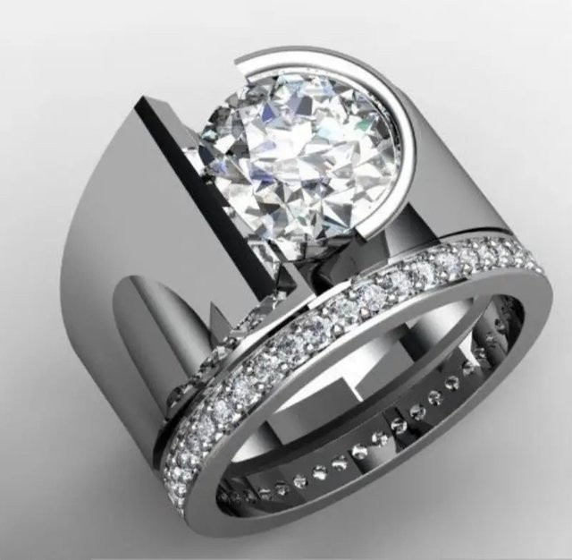 Huitan Ring, Zirkonia, Silber, Damen - Bild 1