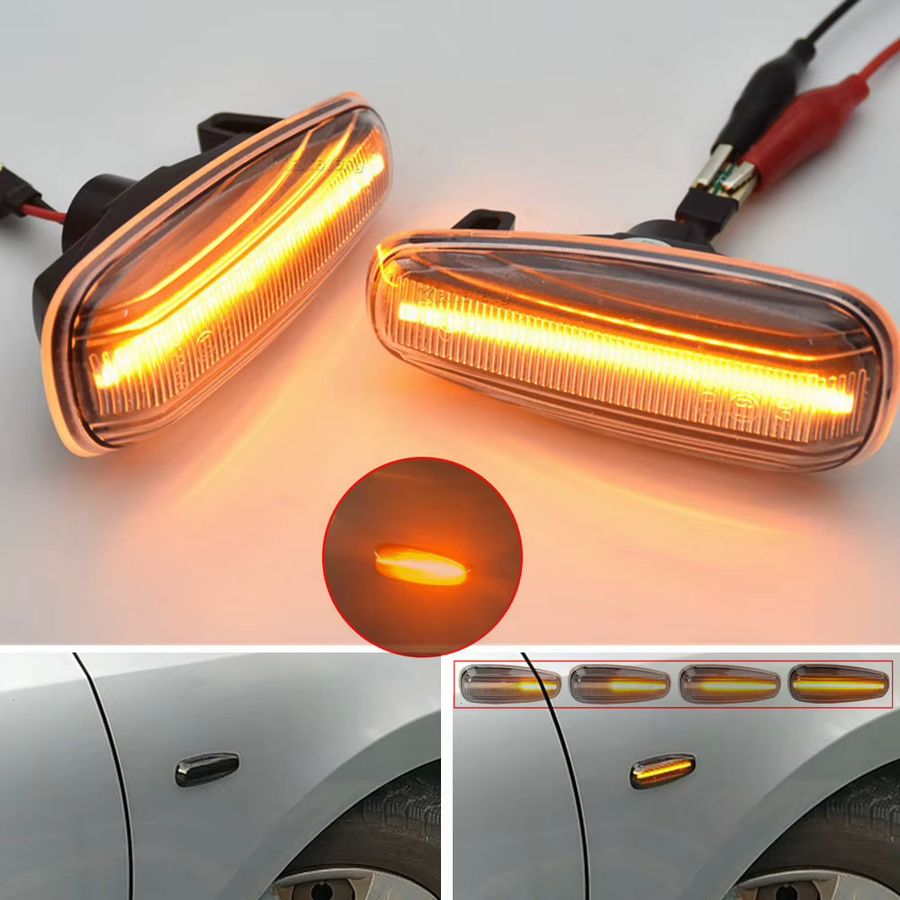 Malcayang LED Dynamische Sequentielle Seitenmarkierungs-Blinker für Kia Ceed ED Pro Rio 3 UB Carens Rondo 7 UN, 2 Stück - Bild 4
