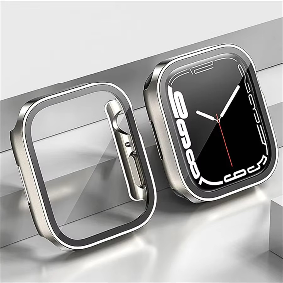 PEO Uhrenzubehör, Displayschutzfolie für Apple Watch, Edelstahl, Silber, Unisex - Bild 1