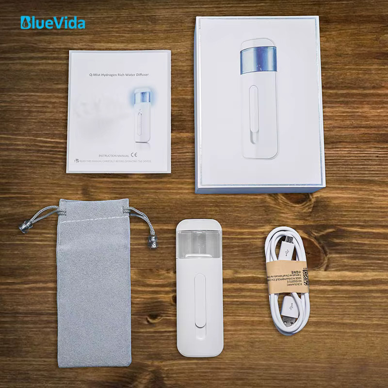 BlueVida Wasserstoff-Wassersprüher in Blau und Weiß für wasserstoffreiches Wasser mit bis zu 800 pb ORP - Bild 4
