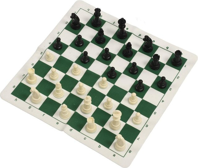 Fishine Schach-Dame-Set, Strategiespiel, Tragbar, Faltbar, Aufrollbar - Bild 1