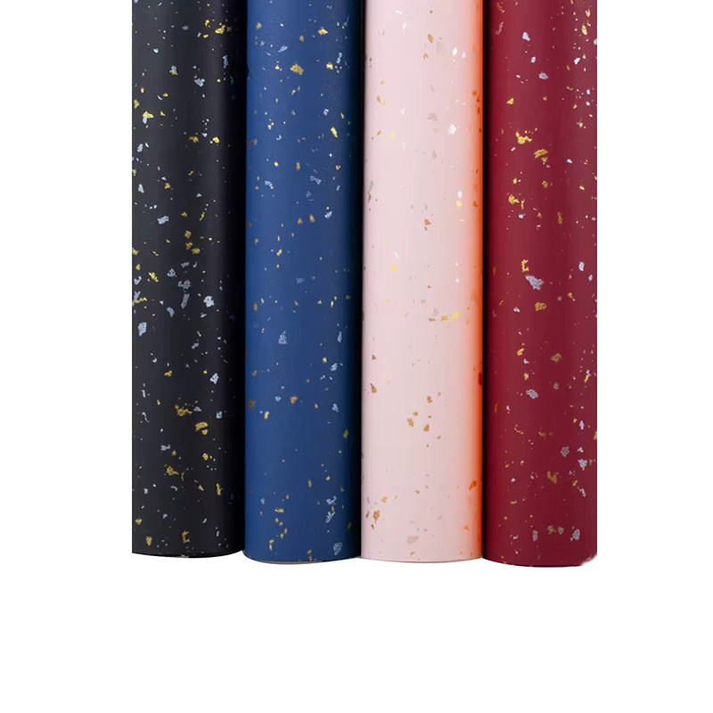 Glitzerndes und verdicktes Geschenkpapier in Rot und Multicolour für Geschenke und Blumensträuße - Bild 4