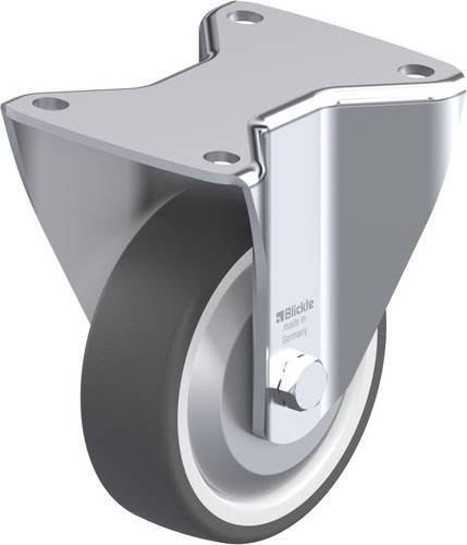 Blickle Bockrolle BH-POTH 125G-3-FA in Grau-Weiß mit 125 mm Rad-Durchmesser und 350 kg Tragfähigkeit - Bild 1