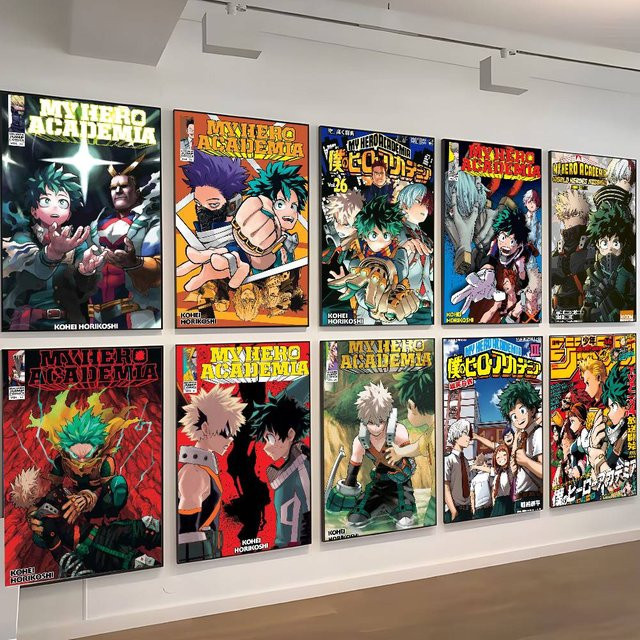 My Hero Academia Wandkunst Poster Aufkleber in Multicolour für dein Wohnzimmer oder Schlafzimmer - Bild 1