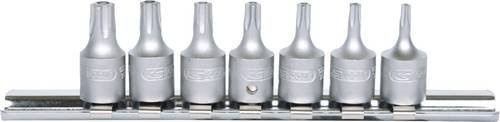 KS Tools 1/4 Zoll Bit-Stecknuss-Satz für Fünfstern-Schrauben, 7-teilig, Silber - Bild 1