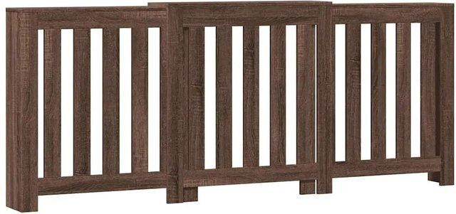 vidaXL Heizkörperverkleidung in Eiche Braun mit Latten-Design, B/T/H: 205 x 21,5 x 83,5 cm - Bild 1
