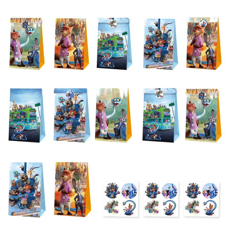 TAKARA TOMY Zootopia Partyzubehör, Notebook, Box, Bag, Card - Bild 5