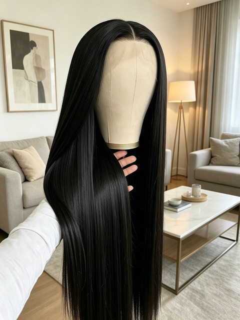 AMYTUD Perücke, 250 % Dichte, 13x6 HD unsichtbare Spitzenfront, Damen - Bild 1