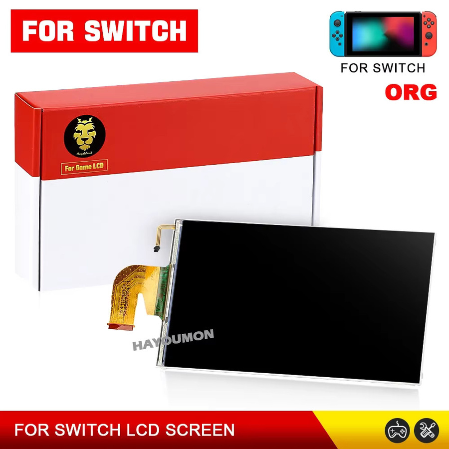 HeroAngel LCD-Bildschirm Ersatz für Nintendo Switch V1 V2, schwarzes Display-Glasbaugruppe - Bild 4