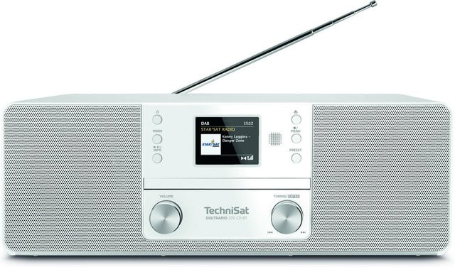 TechniSat DIGITRADIO 370 CD BT CD-Radio mit DAB+ und Bluetooth in Weiß - Bild 1