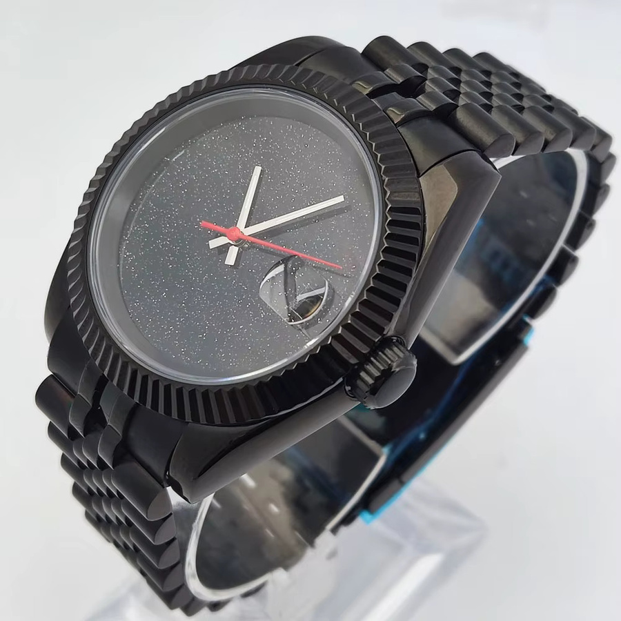 Armbanduhr, Automatik, Edelstahlgehäuse, 39 mm, Schwarz, Herren - Bild 2