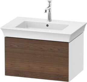 Duravit Waschtischunterschrank White Tulip, Wandhängend, Weiß, B/T: 68,4 x 45,8 cm, 1 Auszug - Bild 1