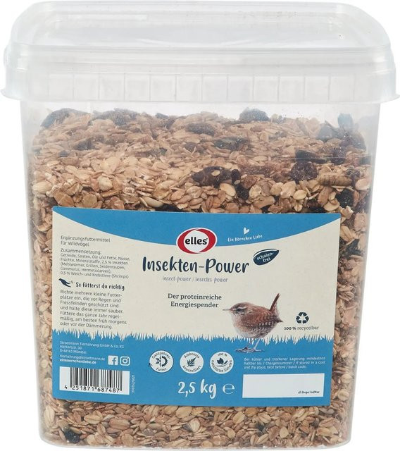Elles Ergänzungsfutter Insekten-Power für Wildvögel, 2,5 kg - Bild 1