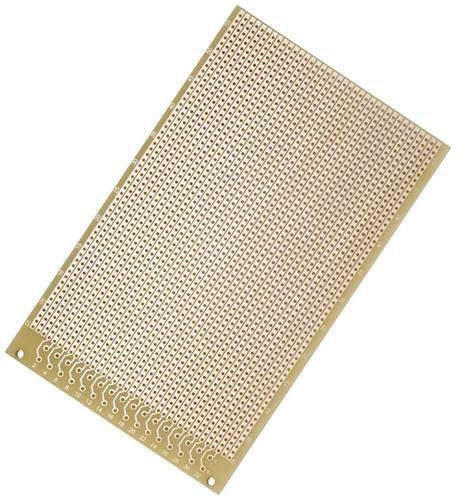 Quadrios 1906SA044 Platine Hartpapier in Beige, B: 10 mm, T: 16 mm, Dicke: 16 mm, 35µm, Rastermaß 2.54mm - Bild 1