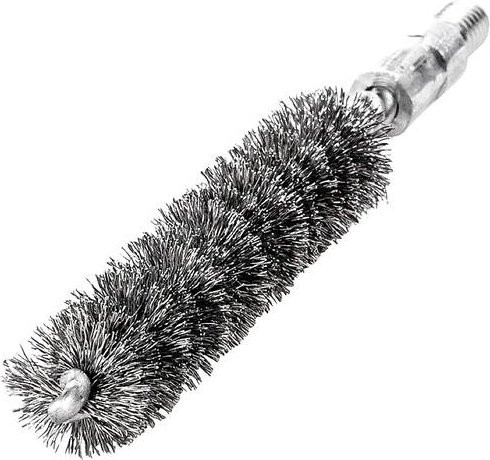 Lessmann Rohrbürste aus Stahldraht gewellt in Silber, Gesamtlänge: 115 mm, Durchmesser: 14 mm, Besatzlänge: 80 mm - Bild 2