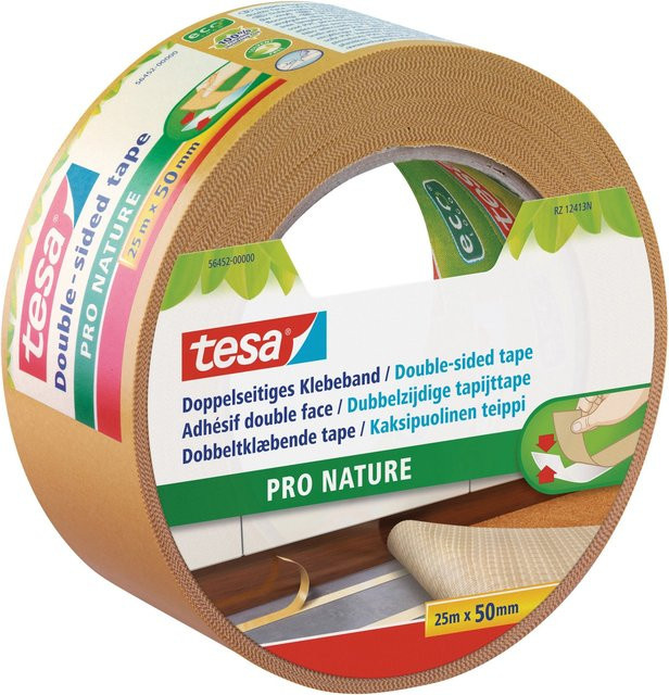 Tesa Eco Fixation doppelseitiges Klebeband transparent, Breite: 50 mm, Länge: 25 m - Bild 1