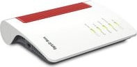 AVM FRITZ!Box 7682 DSL Router mit WiFi 7 und Dual-Band in Weiß und Rot - Bild 1