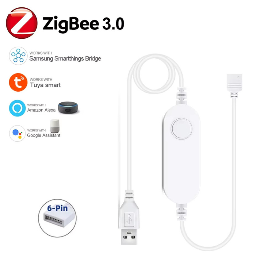 YSRSAI USB Smart LED Streifen RGBCCT mit Tuya Zigbee APP Steuerung und Alexa Kompatibilität für TV Hintergrundbeleuchtung und Room Decor - Bild 2
