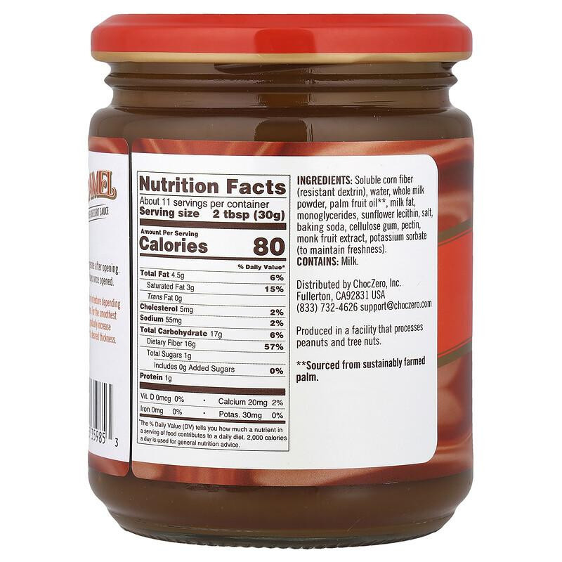ChocZero Dessertsauce Karamell 340 g - Bild 2