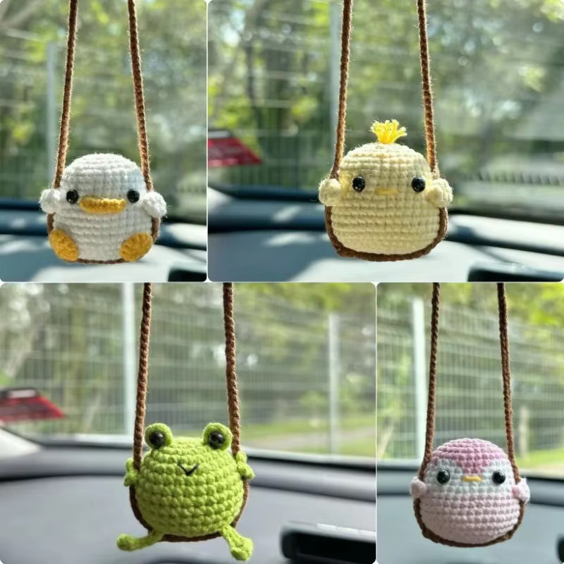 Gestrickte Tier-Auto-Charms, Unisex - Bild 1