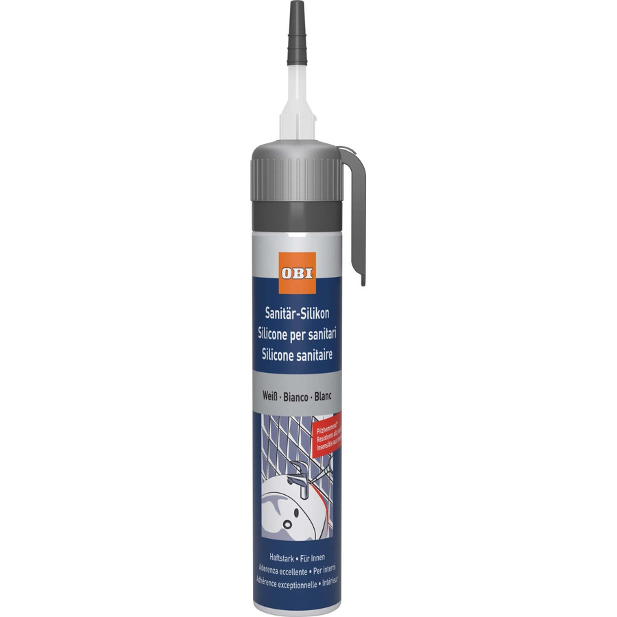 OBI Sanitär-Silikon Weiß, schimmelresistent, 100 ml - Bild 2