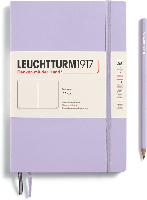 LEUCHTTURM1917 Notizbuch Medium A5 blanko Softcover Lilac - Bild 1