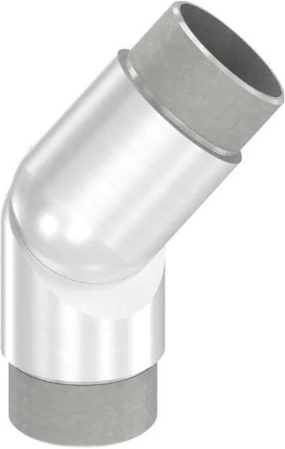 FeNau Gelenkstück aus Edelstahl V2A für Rohr Ø 42,4 x 2,0 mm mit Madenschraube in Silber - Bild 1
