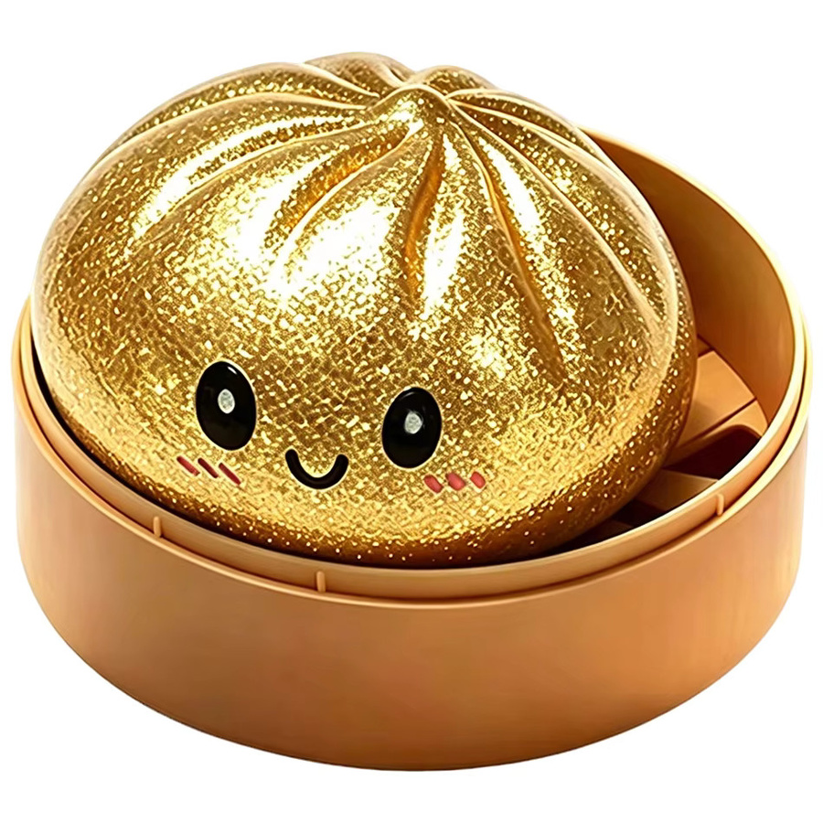 Potdemiel Buntes Glitzer-Baozi-Squishy-Spielzeug mit Dampfgarer, multicolour - Bild 2