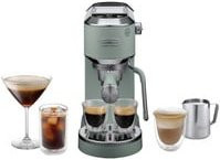 De'Longhi Dedica Duo EC890.GR Espressomaschine mit Touch-Display, Cold Brew Funktion und Dampflanze in Grau und Grün - Bild 1