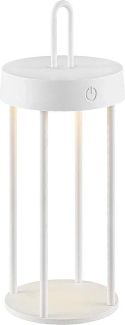 Just Light. LED-Akku-Tischleuchte Anselm in Weiß, dimmbar, Höhe: 28,4 cm, Durchmesser: 12,8 cm - Bild 1