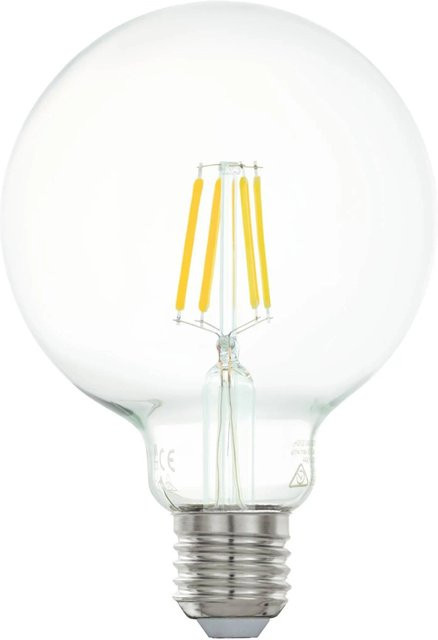 Eglo LED Leuchtmittel E27 Globeform in Transparent mit warmweißem Licht, 4 W - Bild 1