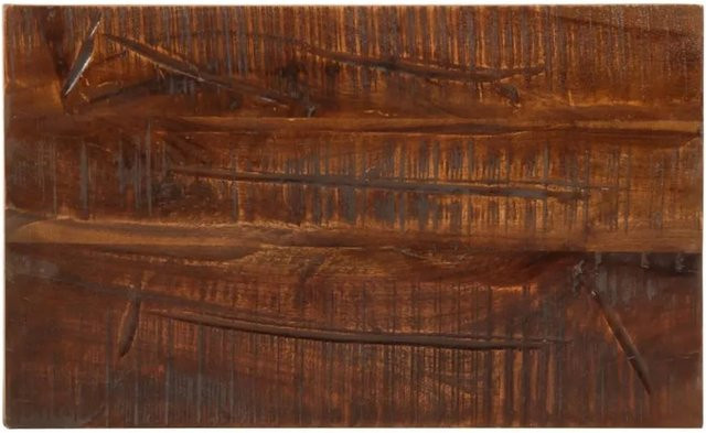 vidaXL Tischplatte aus Massivholz in Braun, rechteckig und rustikal, B/T/H: 40 x 20 x 3,8 cm - Bild 1